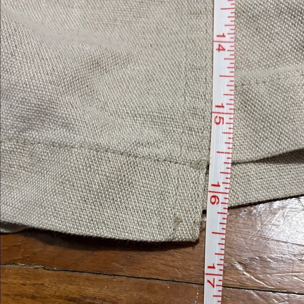 Vintage Dockers Tan Women's Skort with‎ Button Detail big linen cotton